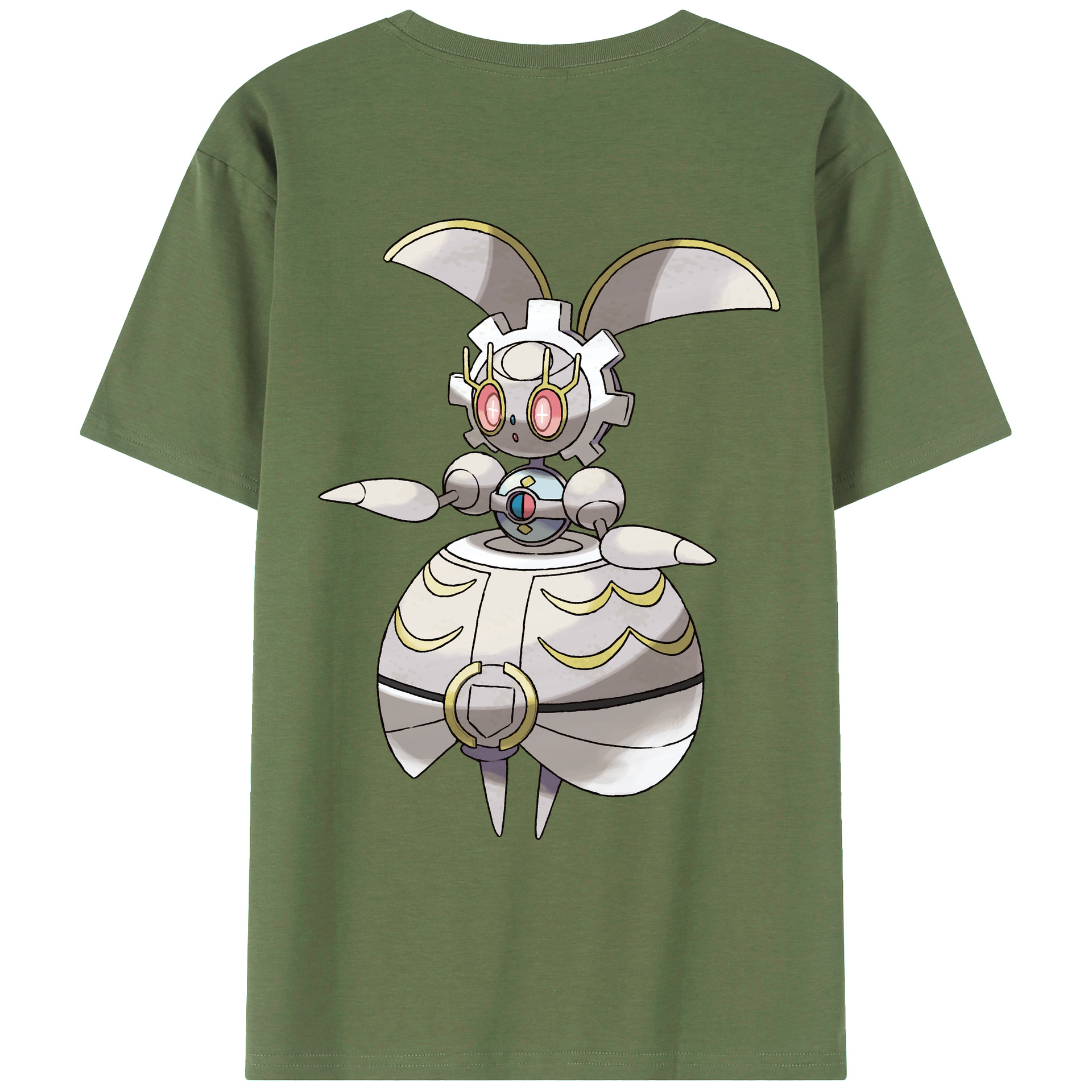 （画像用） ポケットモンスター Pokémon 綿100％ メンズ半袖Tシャツ（バックプリント） 通気性